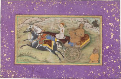 Sultan Salim i en vogn av Unknown artist