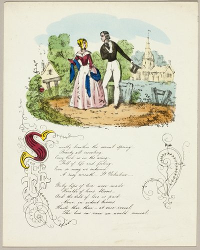Søt puster våren (valentinsdag) av Unknown artist