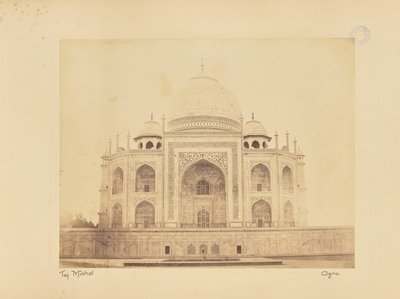 Taj Mahal, Agra av Unknown artist