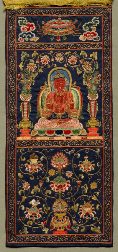 Thangka med den syvende Bodhisattva av Unknown artist