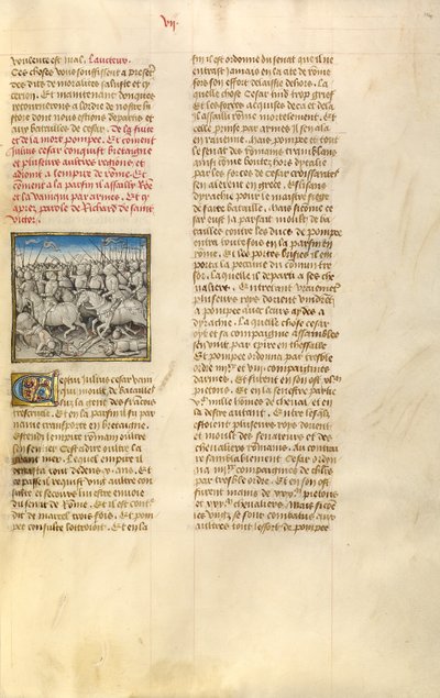 Pompeius#39; hær flykter fra Julius Cæsar av Unknown artist