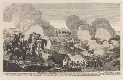 Slaget ved Praha, 6. mai 1757 (linjegravering) av Unknown artist