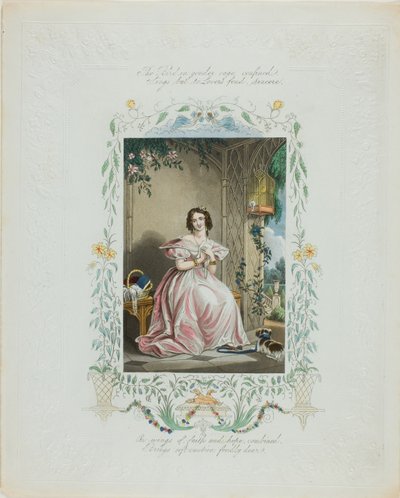 Fuglen i det andre buret, innesperret (valentinsdag) av Unknown artist