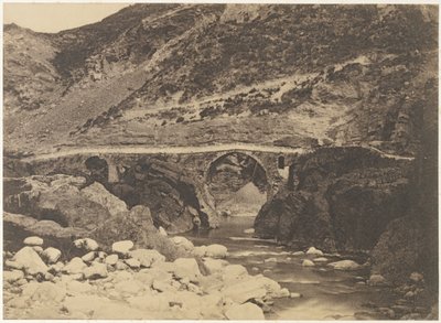 The Bridge of Palalda (nær Amelie Les-Bains) av Unknown artist