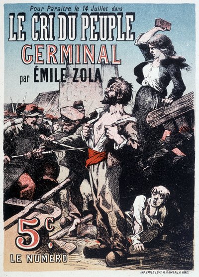 The Cree of the Germinal People av Emile Zola, rundt 1890 av Unknown artist