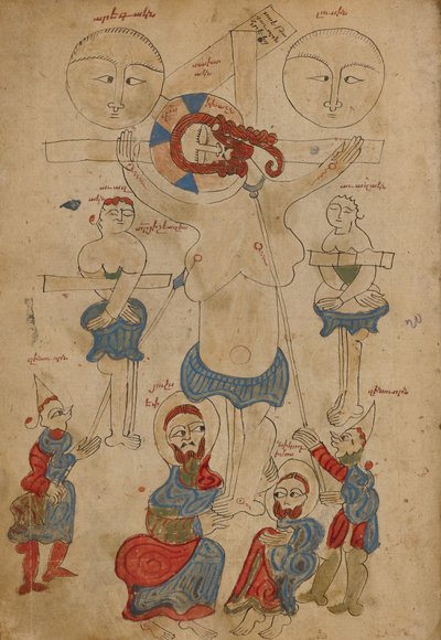 Korsfestelsen og avsettelsen av Unknown artist