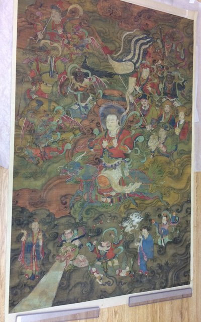 Den daoistiske tordenguden med sitt følge av Unknown artist