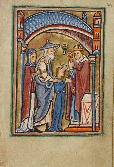 Jomfru Marias avreise fra tempelet av Unknown artist