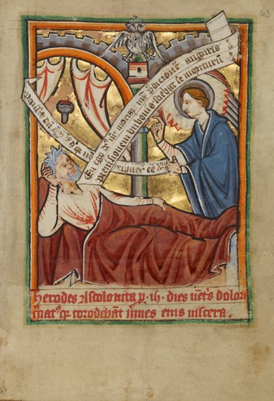Josefs drøm / Engelen som viser seg for Herodes av Unknown artist