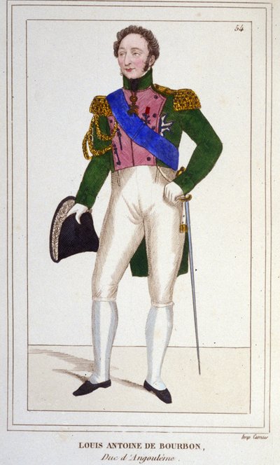 Hertugen av Angouleme Louis Antoine (Louis-Antoine) d