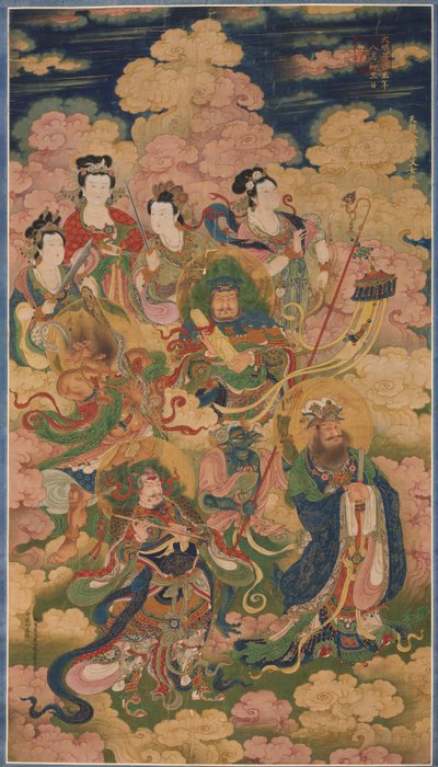 De åtte verter av Deva, Naga og Yakshi av Unknown artist