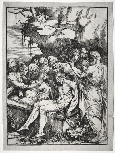 Gravleggingen av Unknown artist