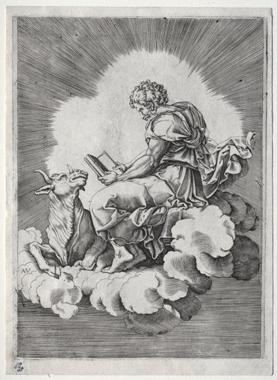 De fire evangelistene: St. Lukas av Unknown artist