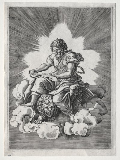 De fire evangelistene: St. Mark av Unknown artist
