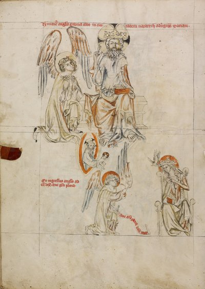 Herren sender ut Gabriel; Bebudelsen av Unknown artist