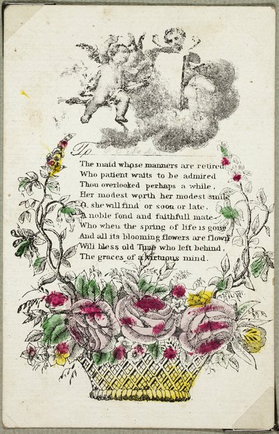 Hushjelpen hvis manerer er pensjonert (valentinsdag) av Unknown artist