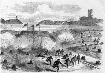 Paris-kommunen i 1871. Bombardement av Porte d
