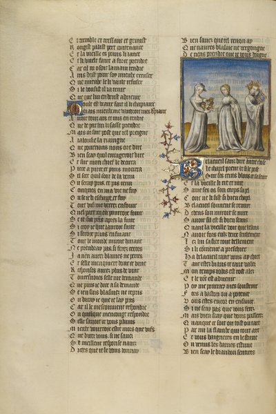 Personifiseringen av alderdommen Å gi en krans til god mottakelse av Unknown artist