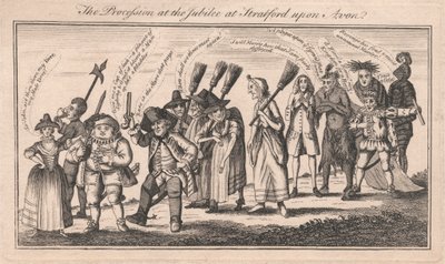 Prosesjonen ved jubileet i Stratford upon Avon av Unknown artist