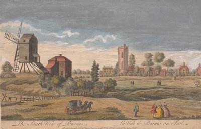 Den sørlige utsikten over Barnes av Unknown artist