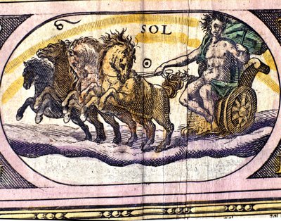Solen. 1600-talls gravering. av Unknown artist