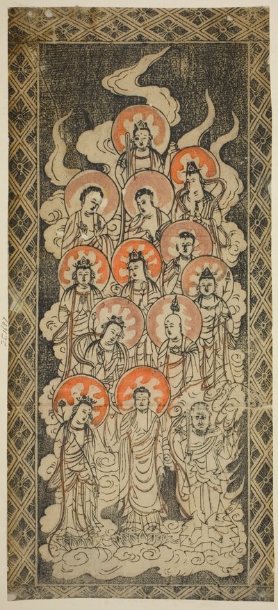 De tretten Buddhaene av Unknown artist