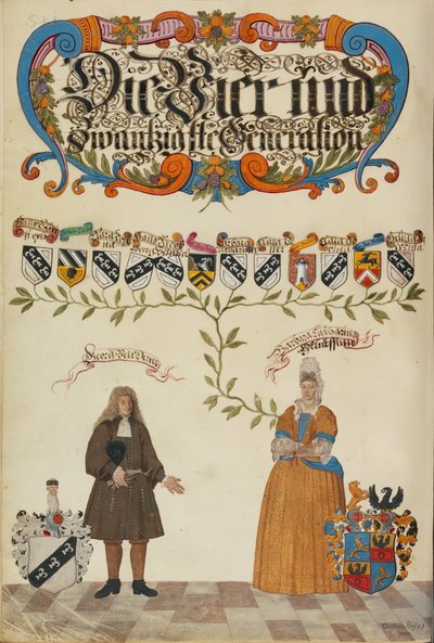 Den tjuefjerde generasjonen, Georg Veit Derrer av Unknown artist