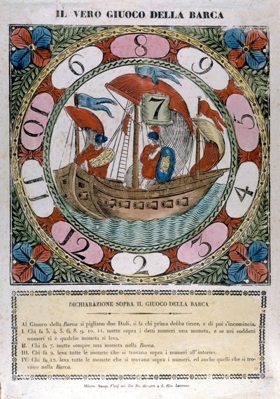 Spillet om båten. 18. århundre av Unknown artist