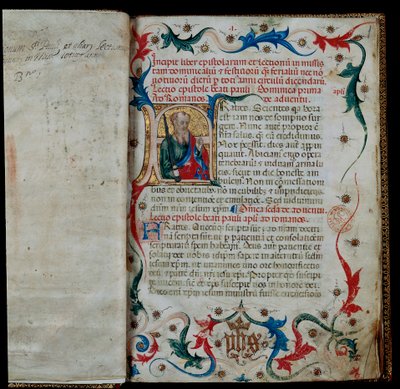 Begynnelsen av en Lectionary av Unknown artist