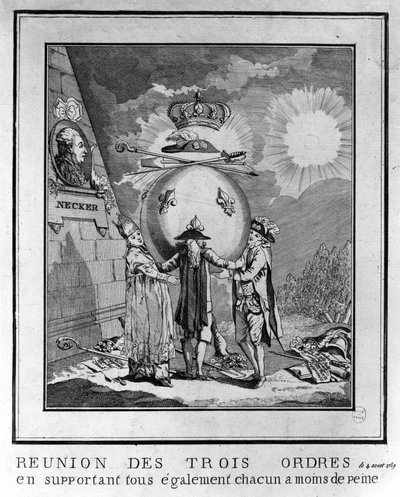 Møtet mellom de tre ordenene, 4. august av Unknown artist