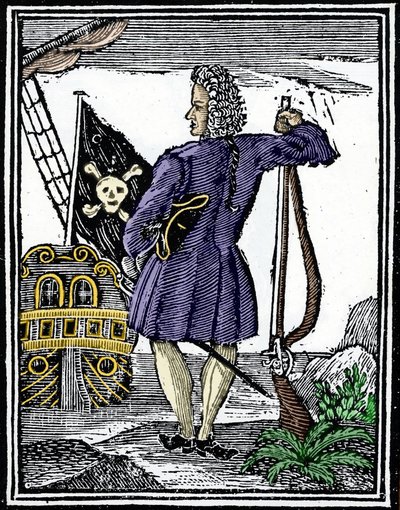 Piraten "" gentleman" Stede Bonnet (1688-1718). av Unknown artist