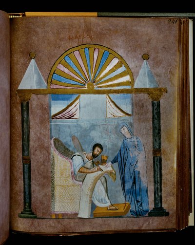 Den lilla Codex Rossanensis, 6. århundre (manuskript) av Unknown artist