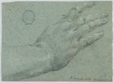 Høyre hånd til en mann av Unknown artist