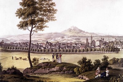 The town of Toeplitz (Toplitz) in Bohemia at the end of the 18th century. av Unknown artist