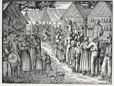 De to sjarlatanene - fra et trestikk av Unknown artist