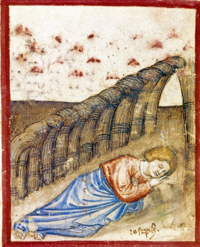 The Vision of Joseph, sønn av Jacob Miniature hentet fra Codex 212 (eller Paduan Codex eller Bible of Padua) 1390-1400 Rovigo, Accademia dei Concordi av Unknown artist