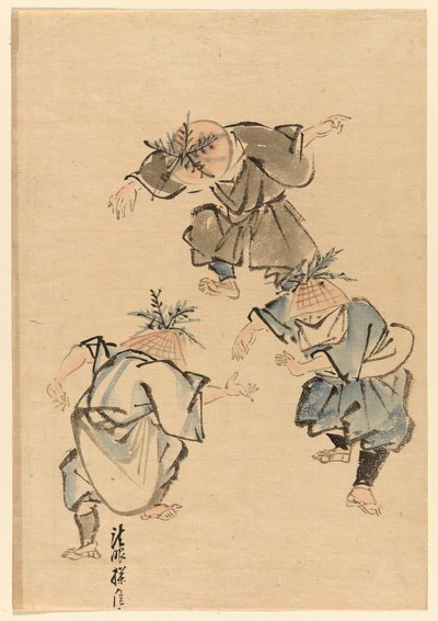Tre dansere av Unknown artist