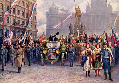 Tomas Garrigue Masaryk (trykk) av Unknown artist