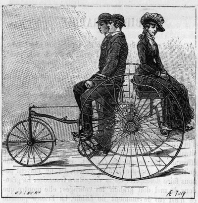 Trehjulssykler på Stanley Club-utstillingen i London, England av Unknown artist