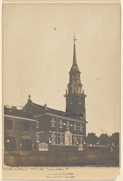 Trinity lutherske kirke. Lancaster P. av Unknown artist