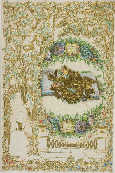Uten tittel Valentine (Kvinne i hagen) av Unknown artist