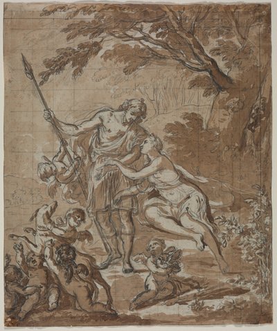 Venus og Adonis av Unknown artist