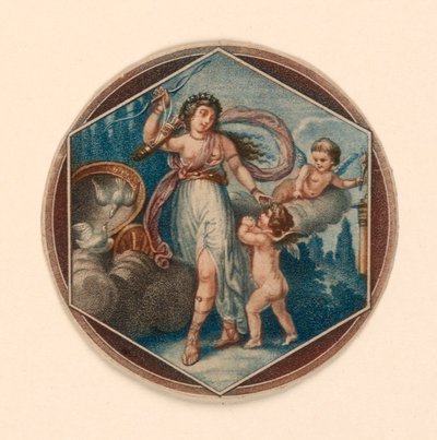 Venus og Amor av Unknown artist