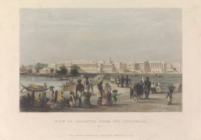 Utsikt over Calcutta fra Esplanade, nr. 1 av Unknown artist