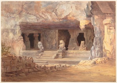 Utsikt over Elephanta av Unknown artist