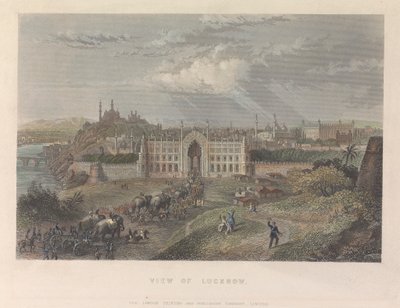 Utsikt over Lucknow av Unknown artist