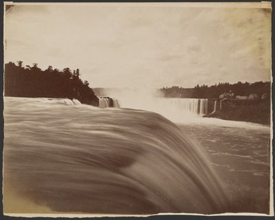 [Utsikt over Niagarafallene] av Unknown artist