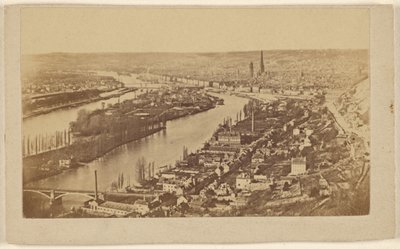 [Utsikt over Rouen, Frankrike] av Unknown artist