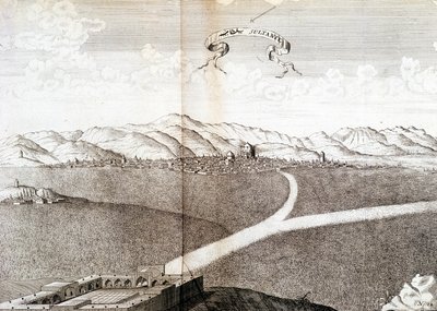 Utsikt over Sultanie - i "" Journal of the voyage of the Knight Chardin, Persia og Øst-India, ved Svartehavet og Colchide""" av Unknown artist