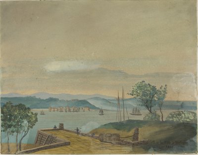 Utsikt over byen Washington i 1807 av Unknown artist